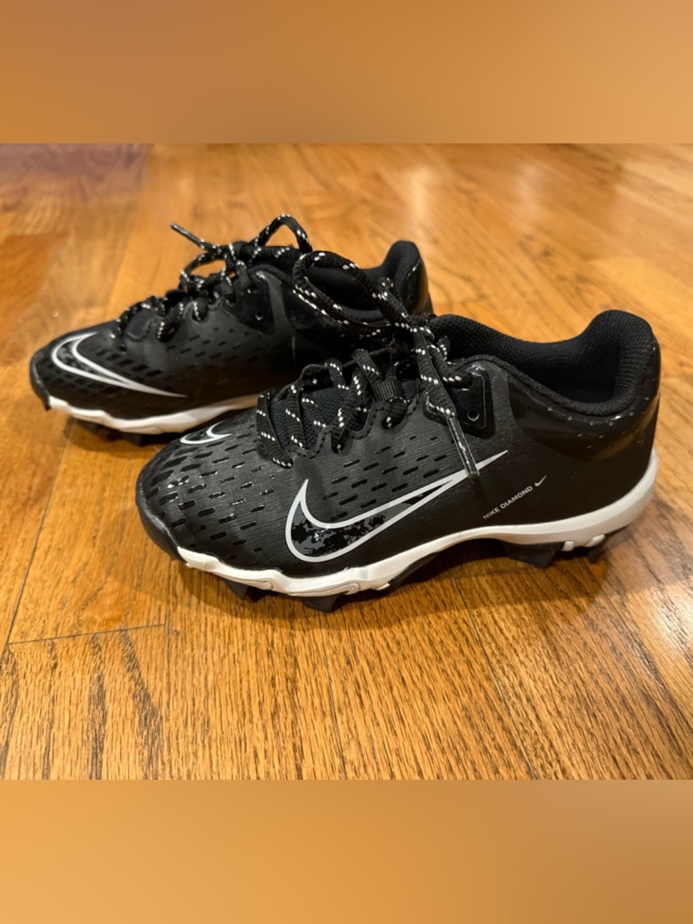 Nike Kids Black and White Cleats